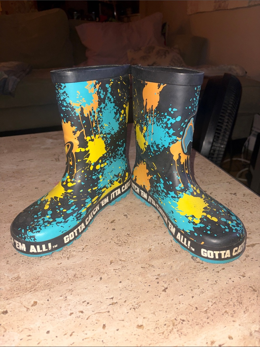 New Pokémon Rain Boots sz 12